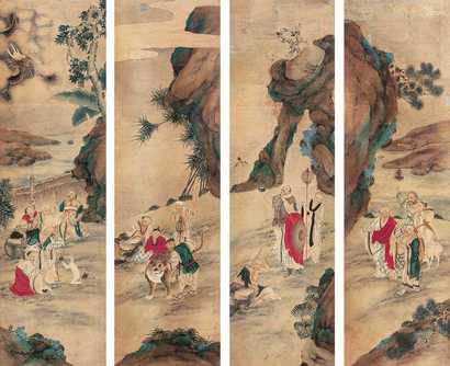 佚名 罗汉图 立轴